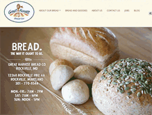 Tablet Screenshot of greatharvestrockville.com